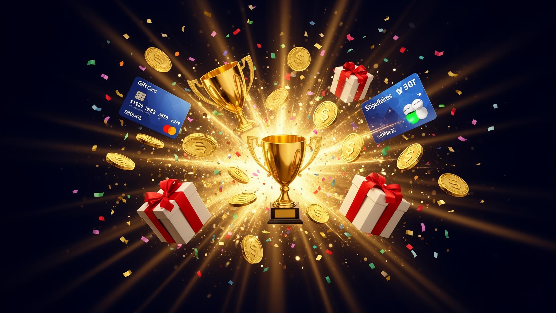 Exciting prizes and rewards